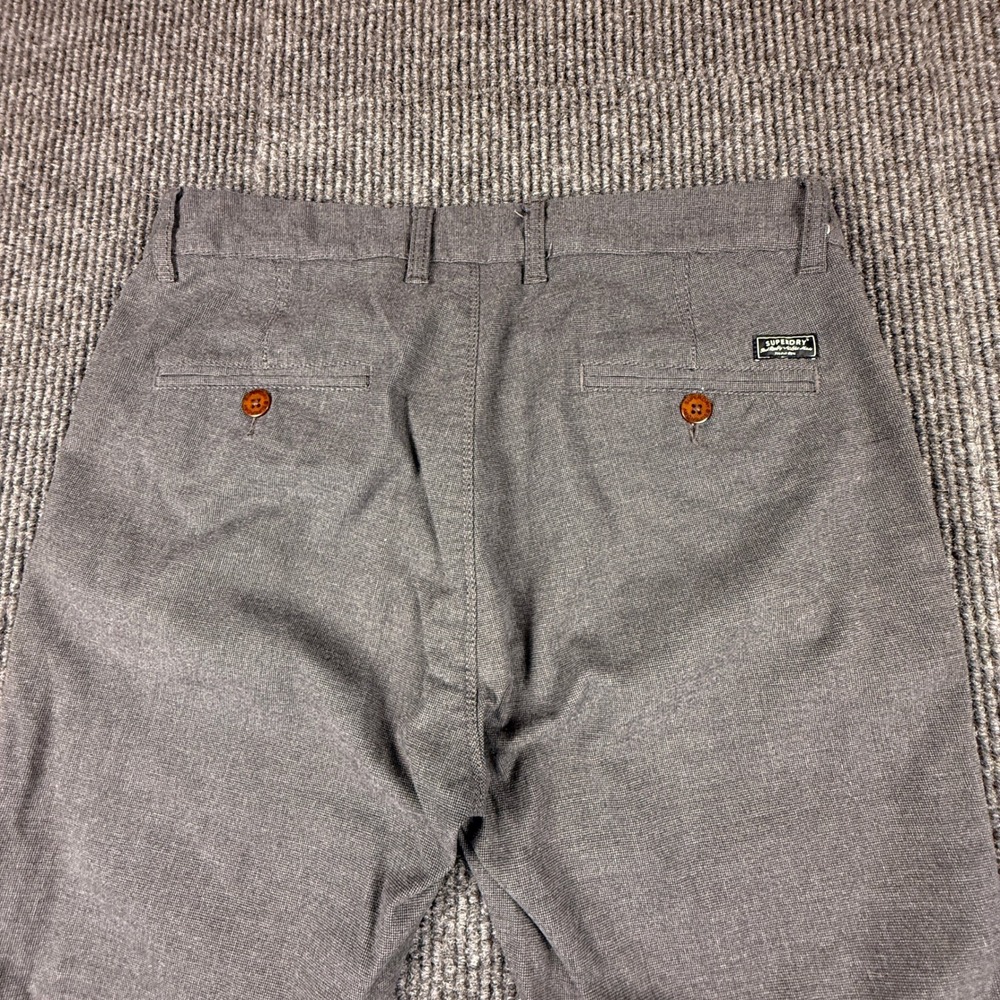 Superdry Osaka Team Mens 34W 32L Grey Slim Chino Pants M7010192A - Picture 9 of 14